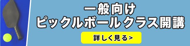 一般向け　ピックルボールクラス開催