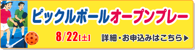 ピックルボール体験　オープンプレー